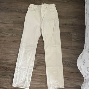 Madewell Women's Straight Leg Jeans in Cream